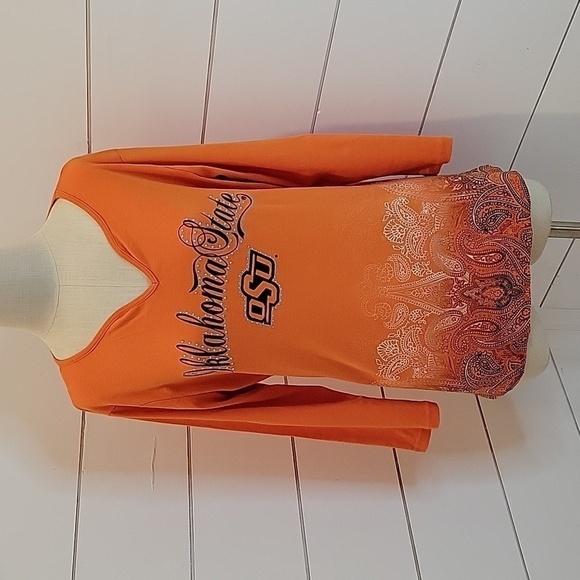 OKLAHOMA STATE UNIVERSITY OSU cowboys long sleeve 1X tee - Picture 1 of 2
